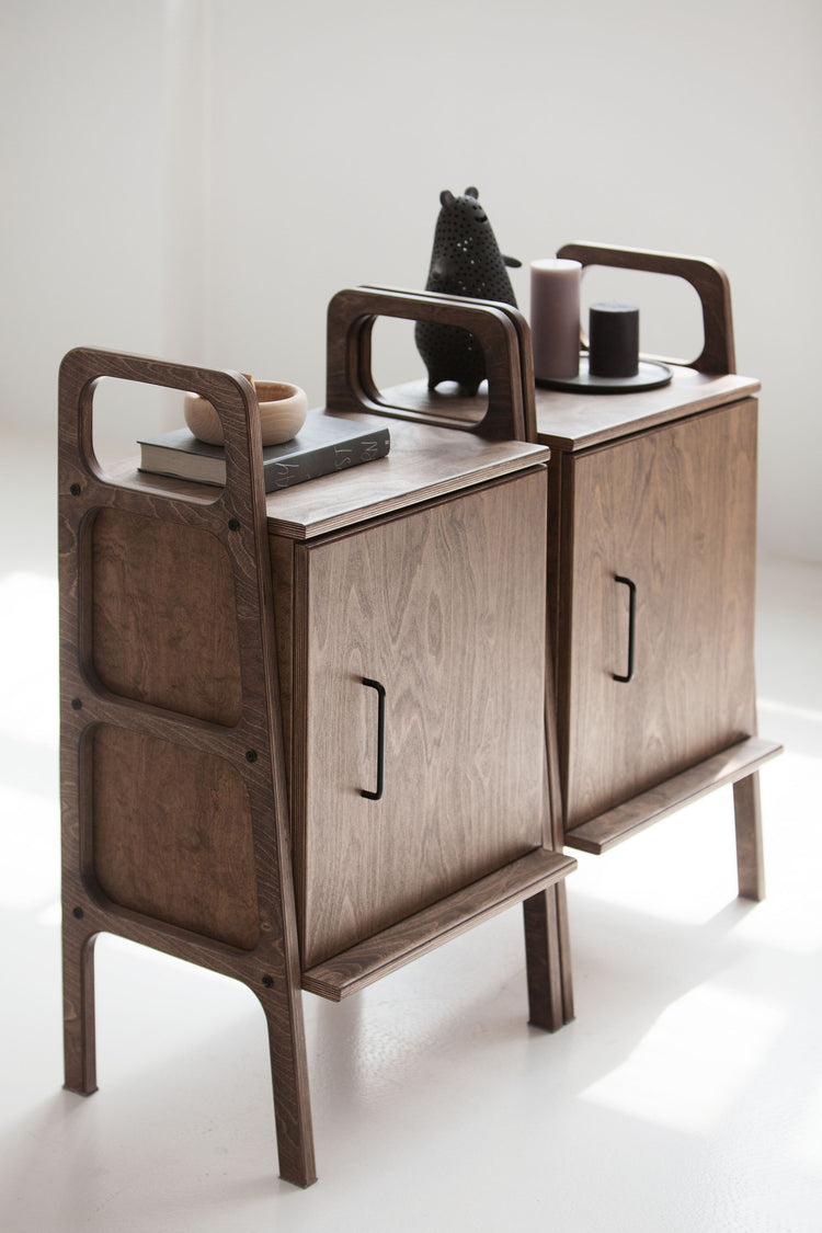 two-small-wooden-cabinets-in-mid-century-style