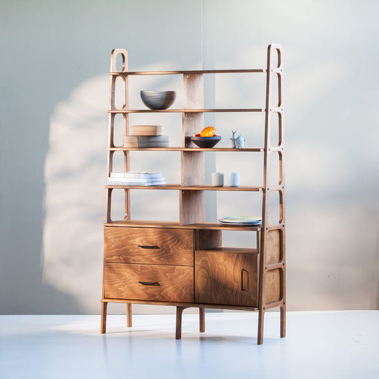 Wooden Bookshelf: Drawers and cabinet Wooden Bookshelf: Drawers and cabinet