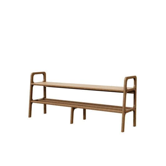 Mid century on sale shoe bench