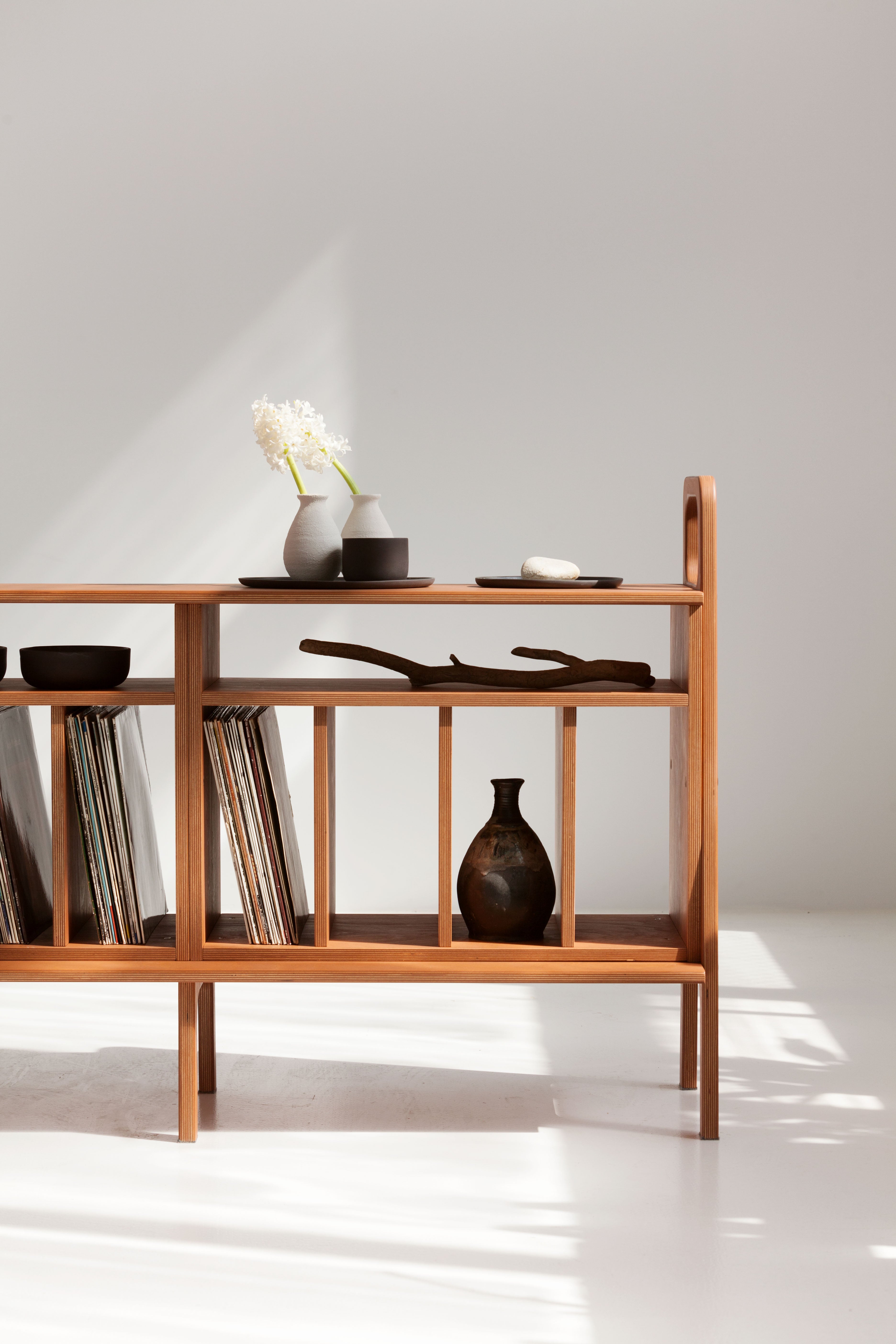 Mid-century record cabinet – Sideboard 690 VII for vinyl storage