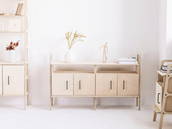 wooden-mid-century-sideboard-with-cabinets