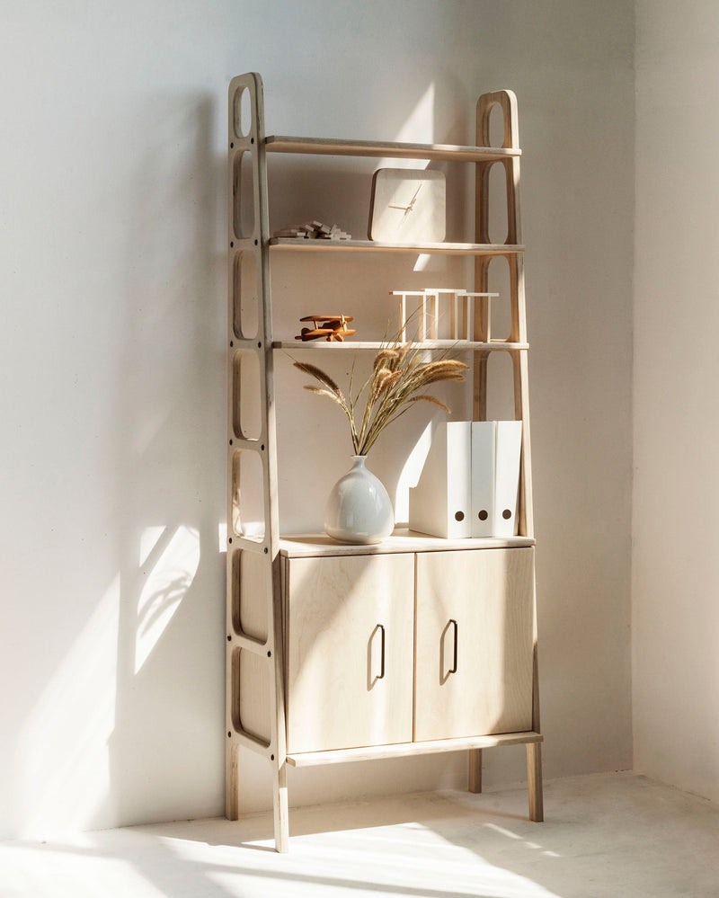 wooden-minimalist-bookcase-with-cabinet